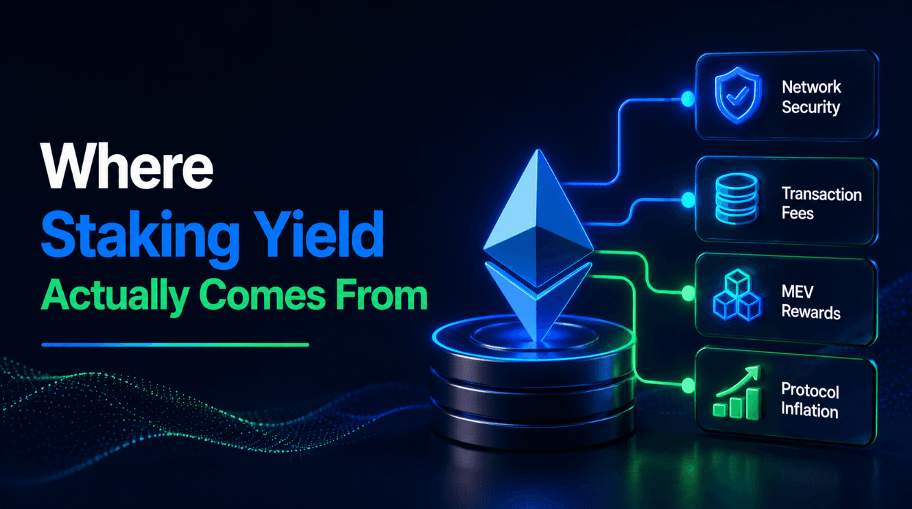Where Staking Yield Actually Comes From
