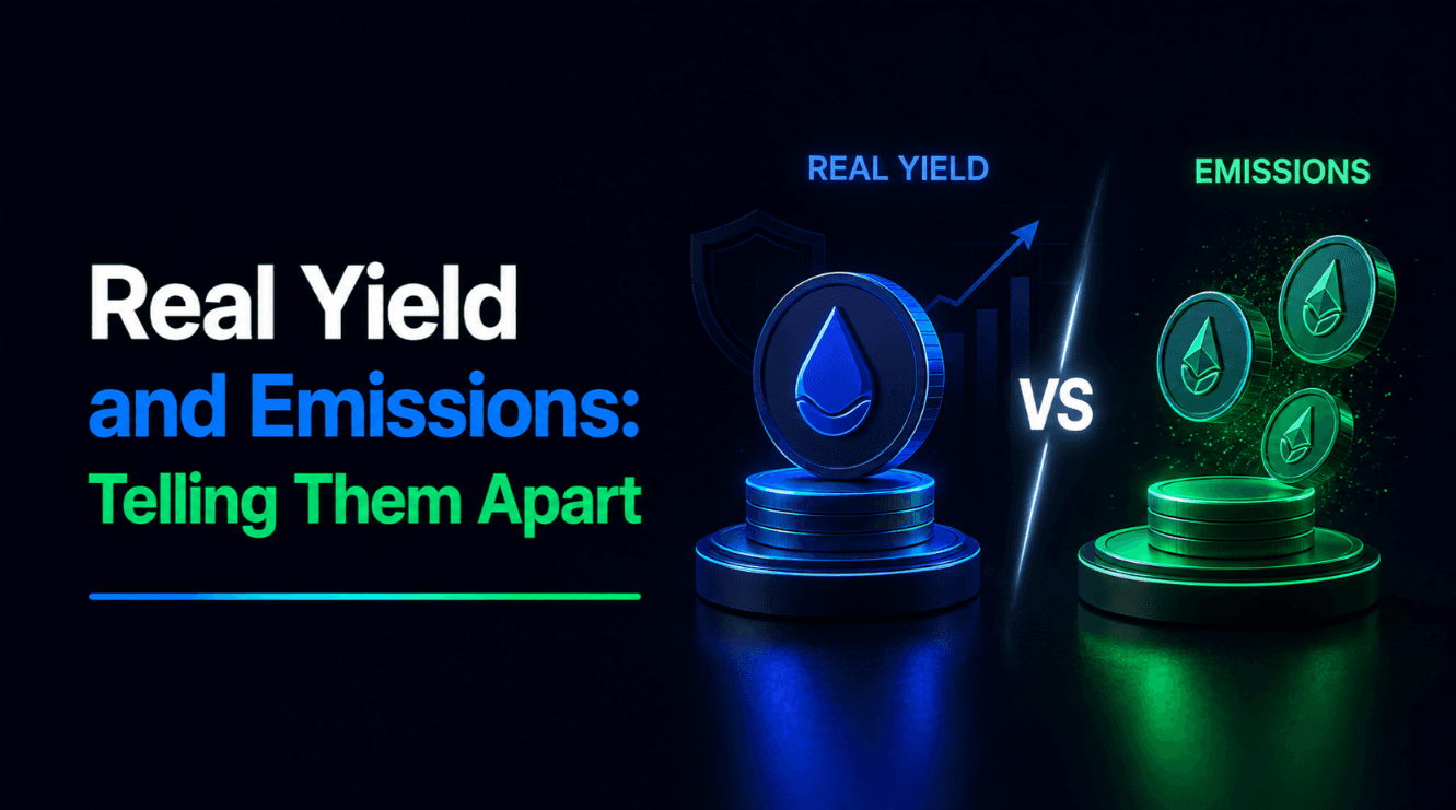 Real Yield and Emissions: Telling Them Apart