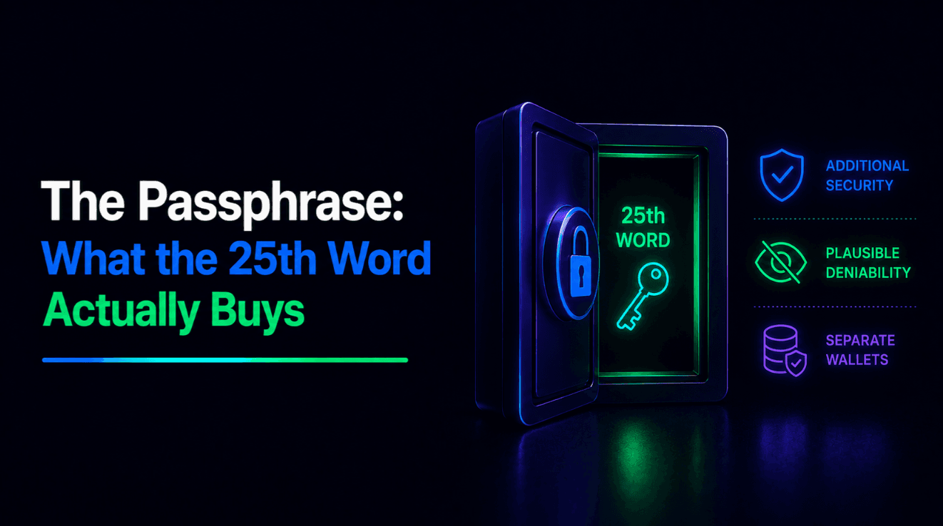 The Passphrase: What the 25th Word Actually Buys
