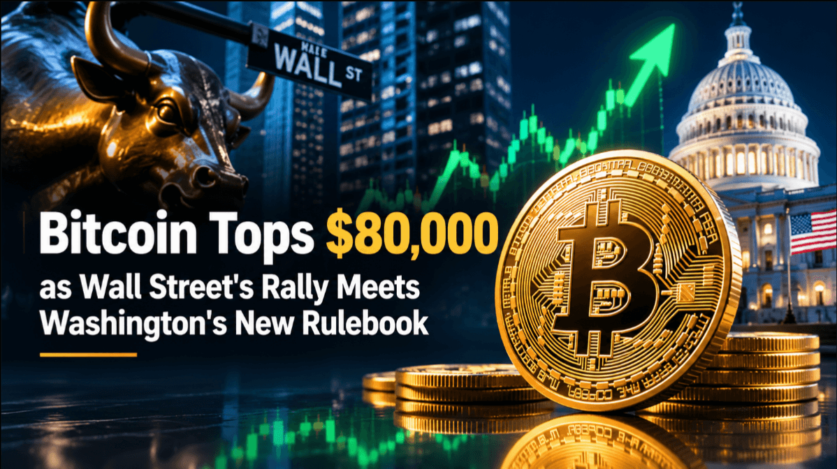 Bitcoin Tops $80,000 as Wall Street's Rally Meets Washington's New Rulebook