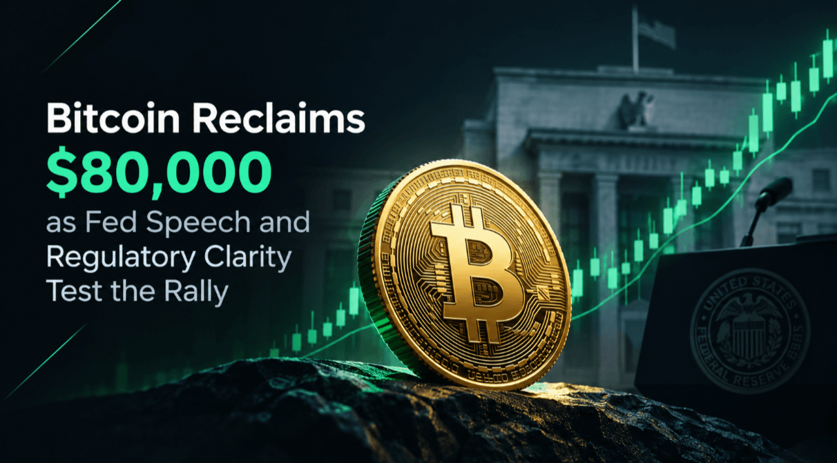Bitcoin Reclaims $80,000 as Fed Speech and Regulatory Clarity Test the Rally