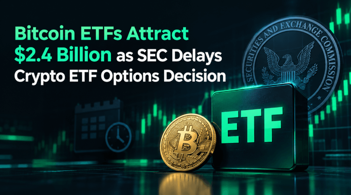 Bitcoin ETFs Attract $2.4 Billion as SEC Delays Crypto ETF Options Decision