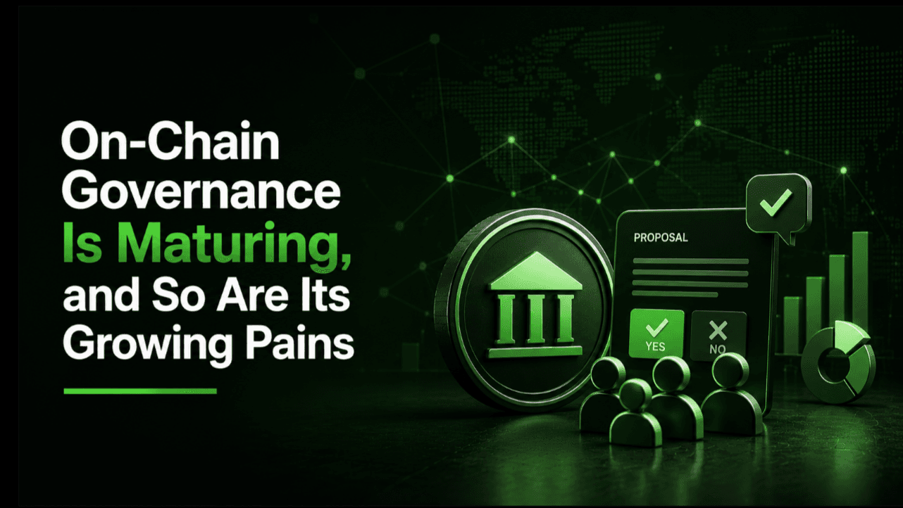 On-Chain Governance Is Maturing, and So Are Its Growing Pains
