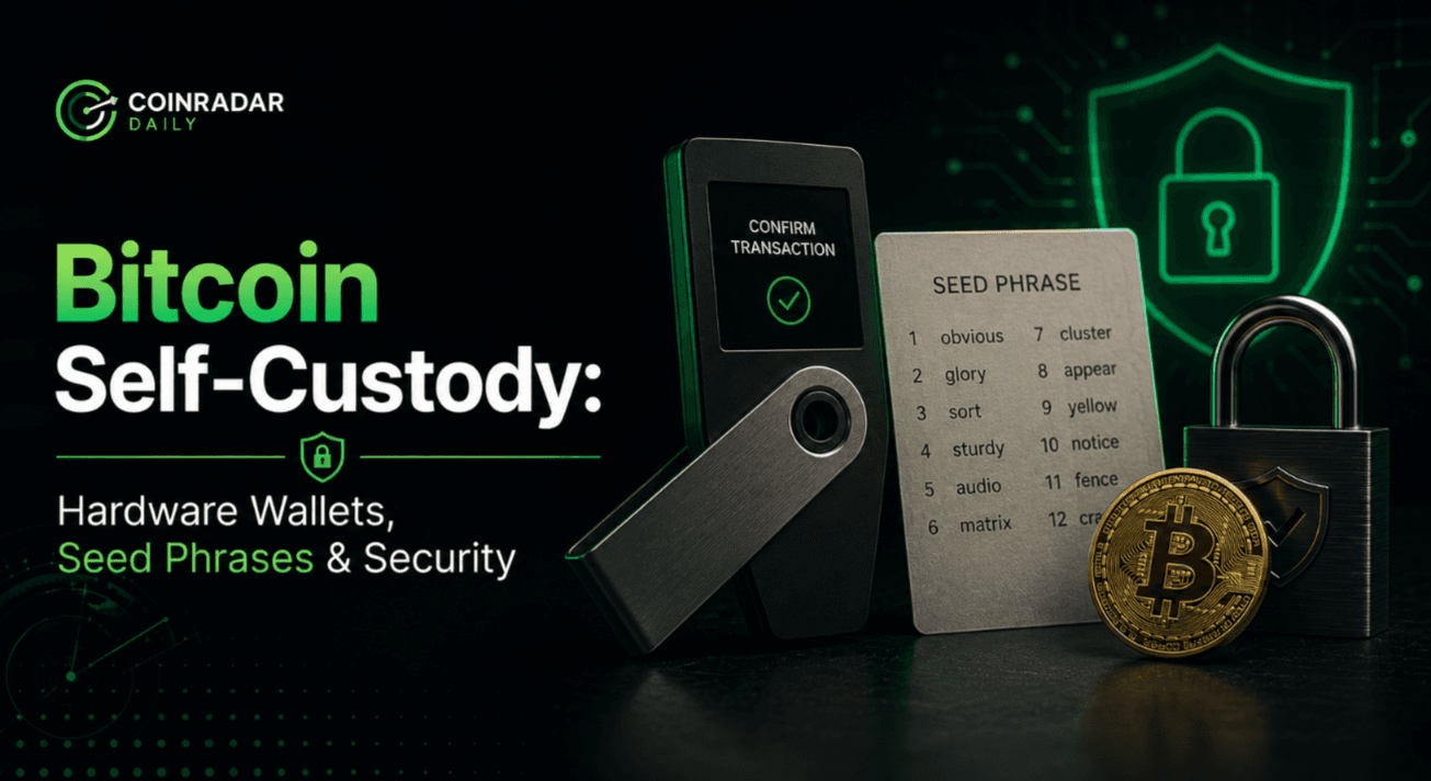 Bitcoin Self-Custody: Hardware Wallets, Seed Phrases & Security