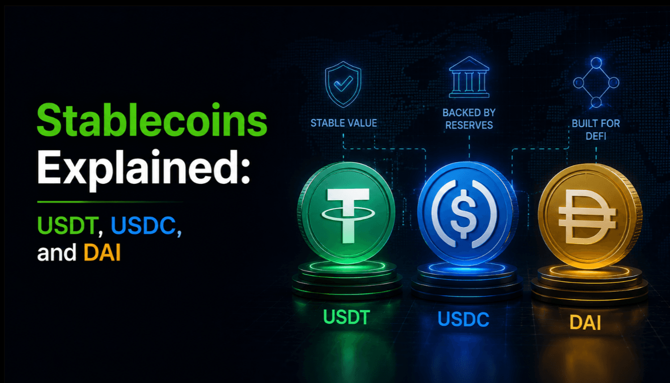 Stablecoins Explained: USDT, USDC, and DAI